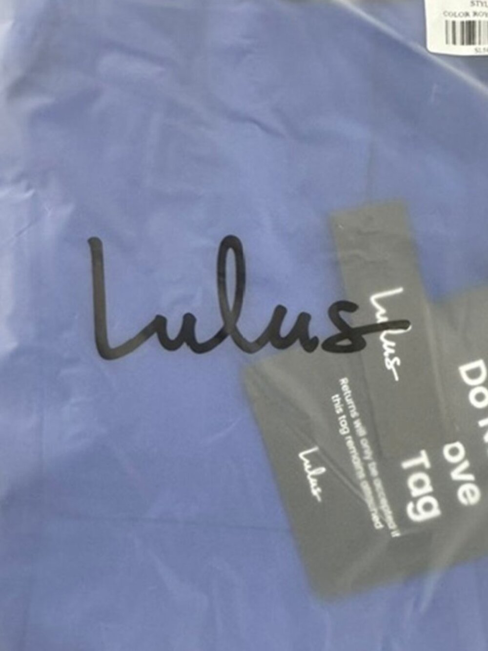 Lulus Your Sweetie Blue Tie-Strap Mini Dress NWT - Picture 6 of 11